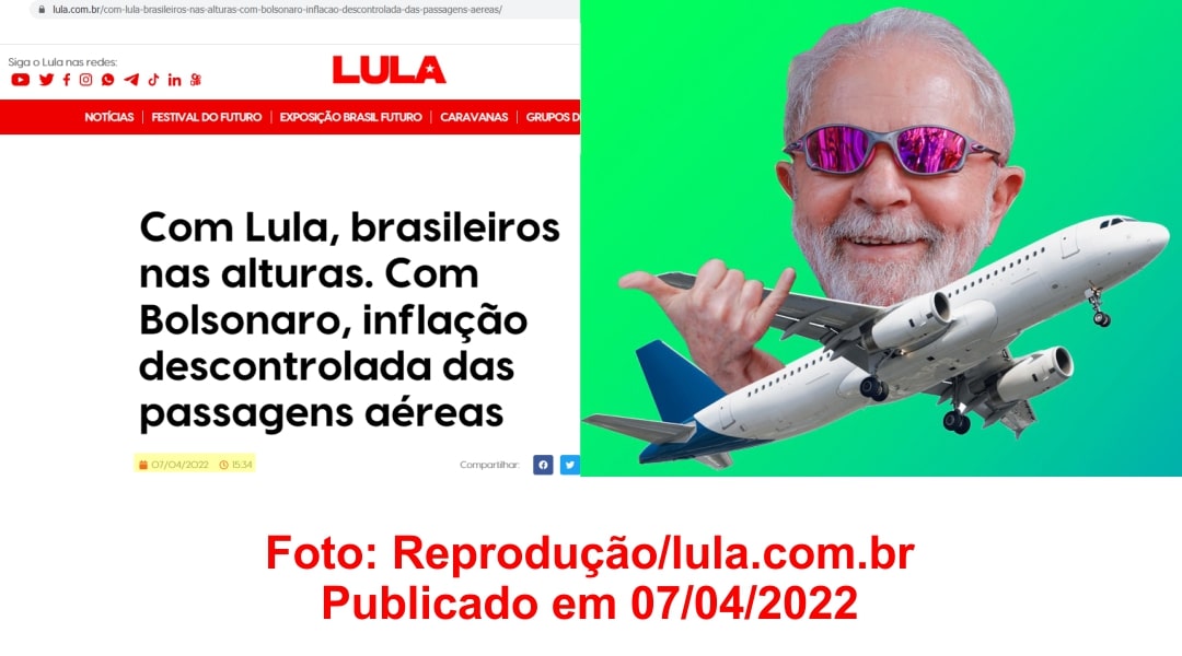 Foto: Reprodução/lula.com.br/publicado em 07/04/2022